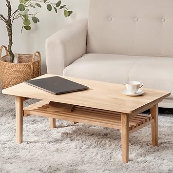 Amazon.co.jp: ローテーブル おしゃれ 折りたたみ リビングテーブル 棚 ...